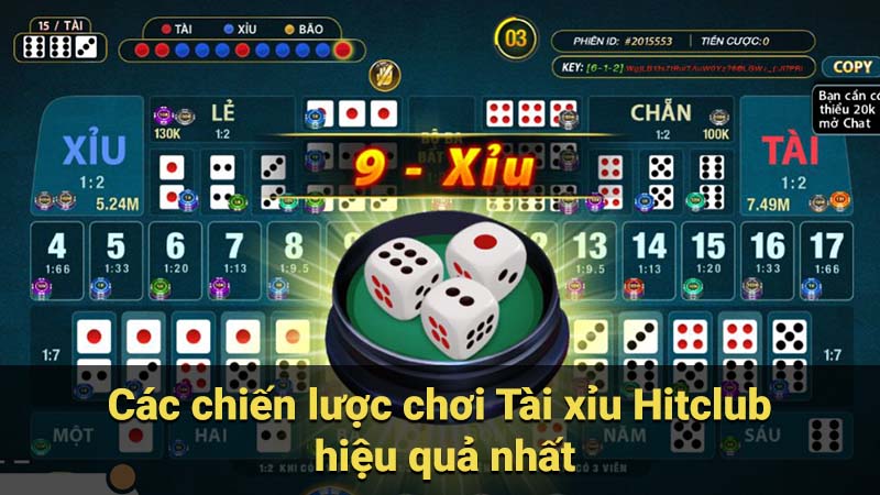 Các chiến lược chơi Tài xỉu Hitclub hiệu quả nhất